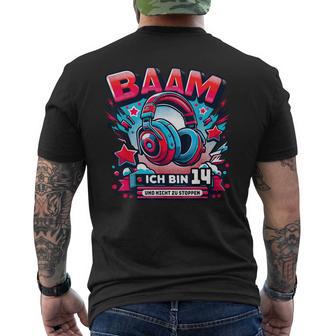 Ich Bin 14 Jahre 14Th Birthday Gamer Boy T-Shirt mit Rückendruck - Geschenkecke