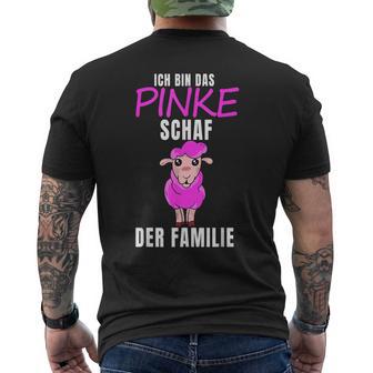 Ich Bin Das Pink Sheep I Am Das Pink Sheep T-Shirt mit Rückendruck - Geschenkecke