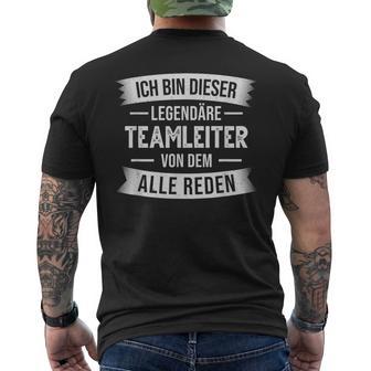 Ich Bin Dieser Legendäre Teamleiter T-Shirt mit Rückendruck - Geschenkecke