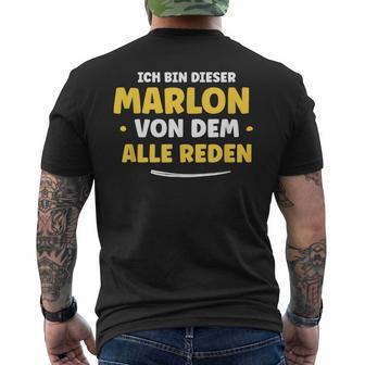 Ich Bin Dieser Marlon T-Shirt mit Rückendruck - Geschenkecke