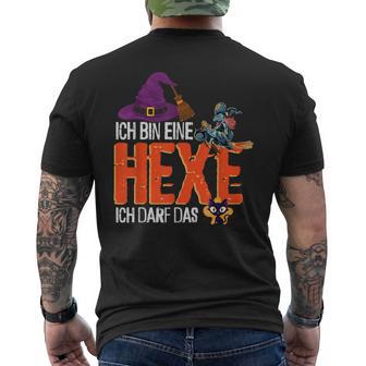 Ich Bin Eine Hexe Ich Darf Das Hexe T-Shirt mit Rückendruck - Seseable