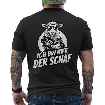 Ich Bin Hier Der Schäf T-Shirt mit Rückendruck - Geschenkecke