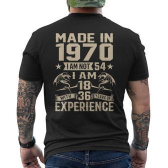 Ich Bin Nicht 54 Ich Bin 18 Jahre Alt Und Habe 36 Jahre Olt Geburtstag 1970 T-Shirt mit Rückendruck - Seseable