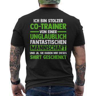 Ich Bin Stolzer Co-Trainer T-Shirt mit Rückendruck - Seseable