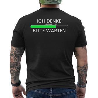 Ich Denke Informatiker It Nerd Itler Programmer T-Shirt mit Rückendruck - Geschenkecke