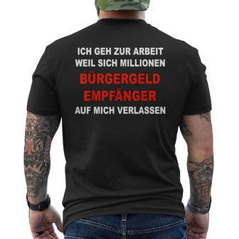 Ich Geh Zur Arbeit T-Shirt mit Rückendruck - Geschenkecke