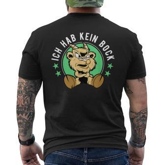 Ich Hab Kein Bock S T-Shirt mit Rückendruck - Geschenkecke