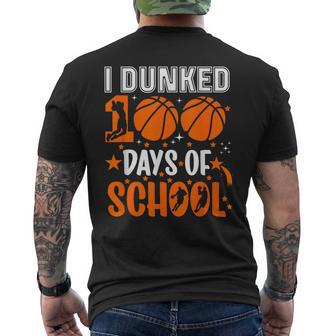 Ich Habe 100 Tage In Der Schule Eingetaucht Basketball 100 Tag Lehrer T-Shirt mit Rückendruck - Geschenkecke