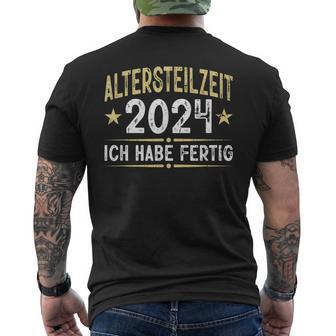 Ich Habe Fertig Rente Retirement T-Shirt mit Rückendruck - Geschenkecke