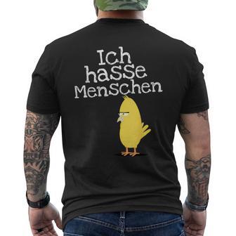 Ich Hasse Menschen Für Muffel T-Shirt mit Rückendruck - Geschenkecke