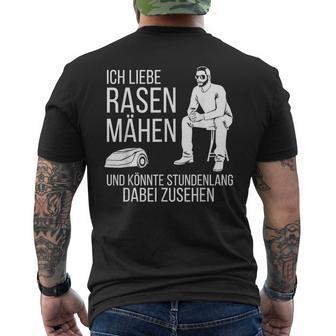 Ich Liebe Rasen Mow Ich Liebe Rasen Mow T-Shirt mit Rückendruck - Geschenkecke