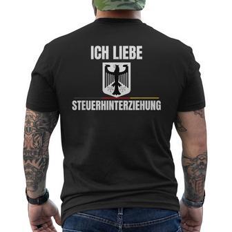 Ich Liebe Steuerhinterziehung T-Shirt mit Rückendruck - Geschenkecke