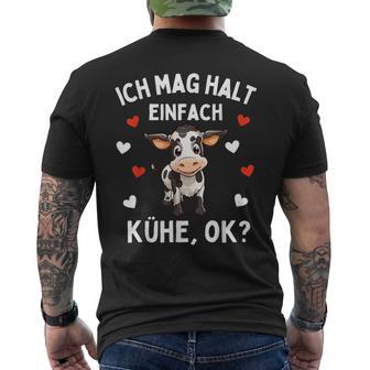 Ich Mag Halt Einfach Kühe Farmer Cow T-Shirt mit Rückendruck - Geschenkecke