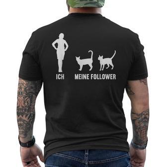 Ich Und Meine Follower Cat Kitten Cat T-Shirt mit Rückendruck - Geschenkecke