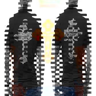 Icône Grecque Orthodoxe De La Croix De Jésus Christ T-shirt imprimé au dos - Cadeauxyz