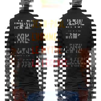 Idée Cadeau Prénom Jean-Paul L'homme Le Mythe La Légende T-shirt imprimé au dos - Cadeauxyz