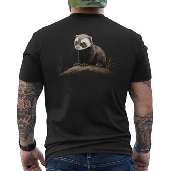 Iltise Waldiltis Puppy Ratz Forest Fiss Iltis T-Shirt mit Rückendruck - Geschenkecke