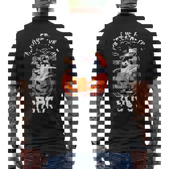 I'm Just Here For The Boos Ghost Beer Spooky Halloween Men's T-shirt Back Print - Thegiftio UK