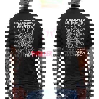I'm Just Here To Thriller Dance Halloween Zombie Party Men's T-shirt Back Print - Thegiftio UK