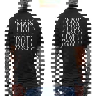 I'm Mom's Favorite Favorite Kid Men's T-shirt Back Print | Seseable UK