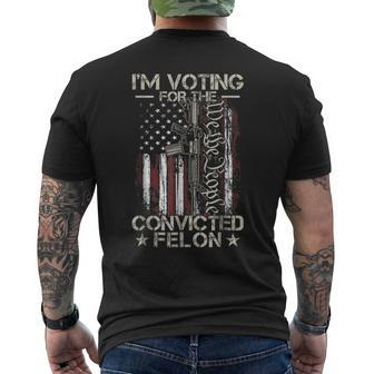 I'm Voting Convicted Felon 2024 Convicted Felon 2024 Men's T-shirt Back Print - Monsterry AU