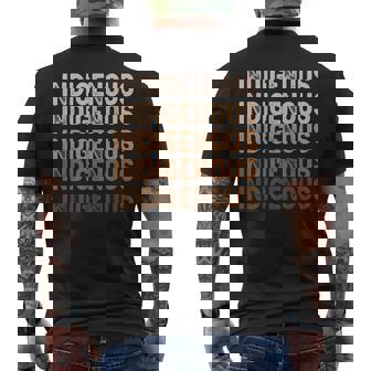 Indigenous Peoples Day Native American Heritage Pride Men's T-shirt Back Print - Thegiftio UK