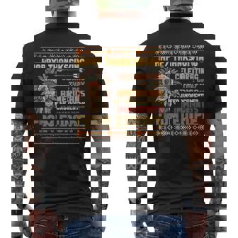 Indigenous Thanksgiving American Fed Undocumented Immigrants Men's T-shirt Back Print - Seseable