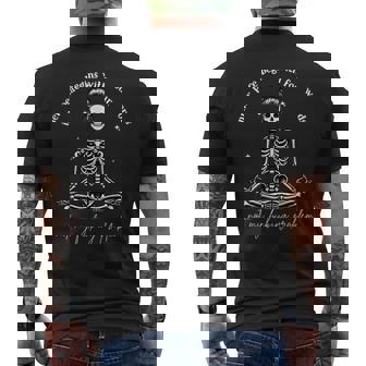 Inner Peace Begins With Four Words Not My Fucking Problem Men's T-shirt Back Print - Thegiftio UK