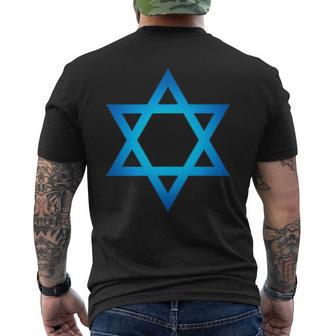 Israel Flag Small Star Of David Judaism Hexagram Symbol T-Shirt mit Rückendruck - Geschenkecke