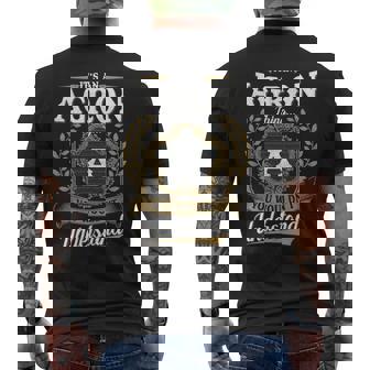 It's An Agron Thing You Wouldn't Understand Personalized Last Name Agron Family Crest Coat Of Arm Men's T-shirt Back Print | Seseable UK