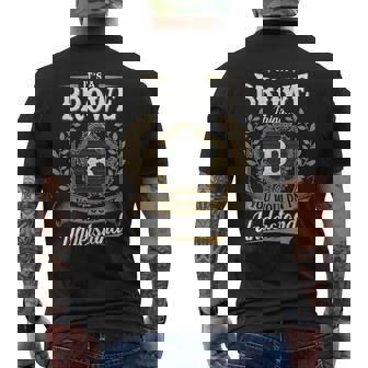It's A Browe Thing You Wouldn't Understand Personalized Last Name Browe Family Crest Coat Of Arm Men's T-shirt Back Print - Thegiftio UK