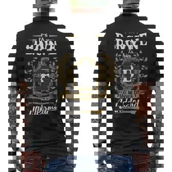 It's A Browne Thing You Wouldn't Understand Personalized Last Name Browne Family Crest Coat Of Arm Men's T-shirt Back Print | Seseable UK