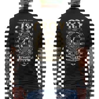 Its A Croy Thing You Wouldnt Understand Name Vintage Men's T-shirt Back Print - Thegiftio UK