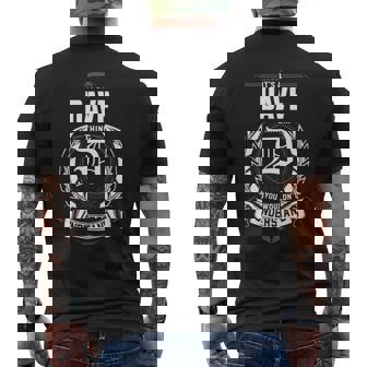 It's A Dave Thing You Wouldn't Understand Personalized Last Name For Dave Men's T-shirt Back Print - Thegiftio UK