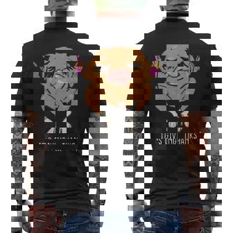 It’S Giving Thanks Turkey Thanksgiving Meme Men's T-shirt Back Print - Thegiftio