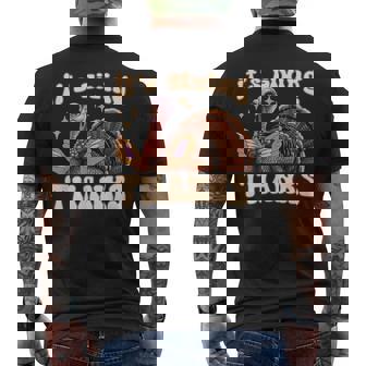 It’S Giving Thanks Turkey Thanksgiving Men's T-shirt Back Print | Mazezy