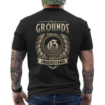 It's A Grounds Thing You Wouldn't Understand Name Vintage Men's T-shirt Back Print - Thegiftio UK