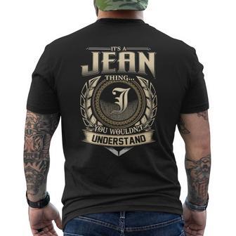 Its A Jean Thing You Wouldnt Understand Name Vintage Men's T-shirt Back Print - Thegiftio UK