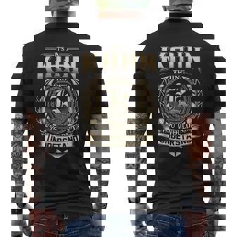 Its A Kahn Thing You Wouldnt Understand Name Vintage Men's T-shirt Back Print - Thegiftio