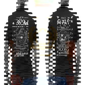 It's A Latham Thing You Wouldn't Understand Personalized Last Name Latham Family Crest Coat Of Arm Men's T-shirt Back Print - Thegiftio