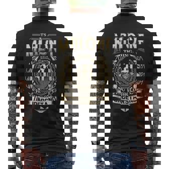 Its A Malone Thing You Wouldnt Understand Name Vintage Men's T-shirt Back Print - Thegiftio UK