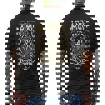 Its A Mannie Thing You Wouldnt Understand Name Vintage Men's T-shirt Back Print - Thegiftio UK