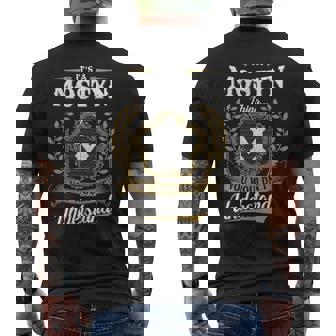 It's A Mostyn Thing You Wouldn't Understand Personalized Last Name Mostyn Family Crest Coat Of Arm Men's T-shirt Back Print | Seseable UK