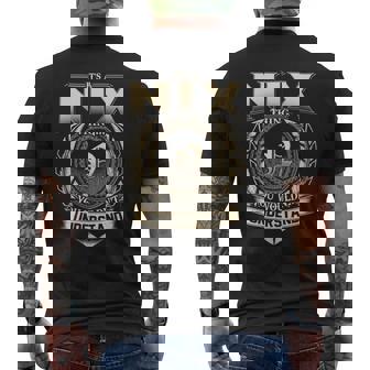 Its A Nix Thing You Wouldnt Understand Name Vintage Men's T-shirt Back Print - Thegiftio UK