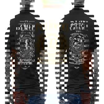 Its A Polanski Thing You Wouldnt Understand Name Vintage Men's T-shirt Back Print - Thegiftio