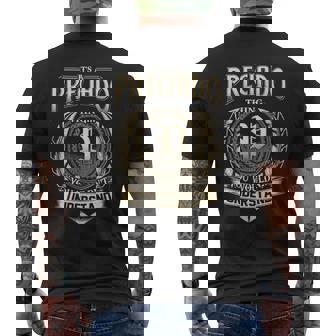 Its A Preciado Thing You Wouldnt Understand Name Vintage Men's T-shirt Back Print - Thegiftio