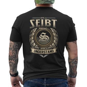 It's A Seibt Thing You Wouldn't Understand Name Vintage Men's T-shirt Back Print - Thegiftio UK