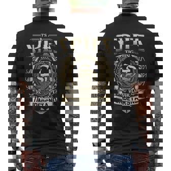 Its A Spies Thing You Wouldnt Understand Name Vintage Men's T-shirt Back Print - Thegiftio