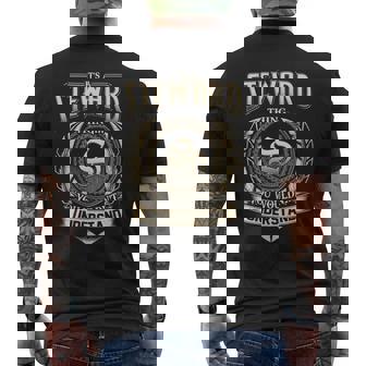 Its A Steward Thing You Wouldnt Understand Name Vintage Men's T-shirt Back Print - Thegiftio