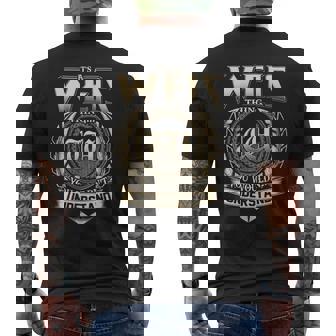 Its A Weis Thing You Wouldnt Understand Name Vintage Men's T-shirt Back Print - Thegiftio